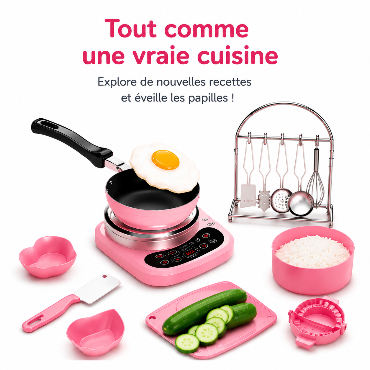 Mini Cuisine Electrique Pour Enfant - Vraie Cuisine Fonctionnelle pour Petits Chefs