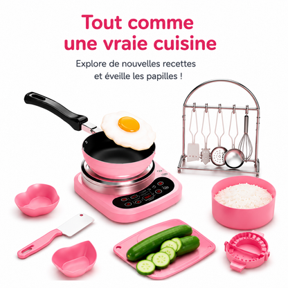 Mini Cuisine Electrique Pour Enfant - Vraie Cuisine Fonctionnelle pour Petits Chefs