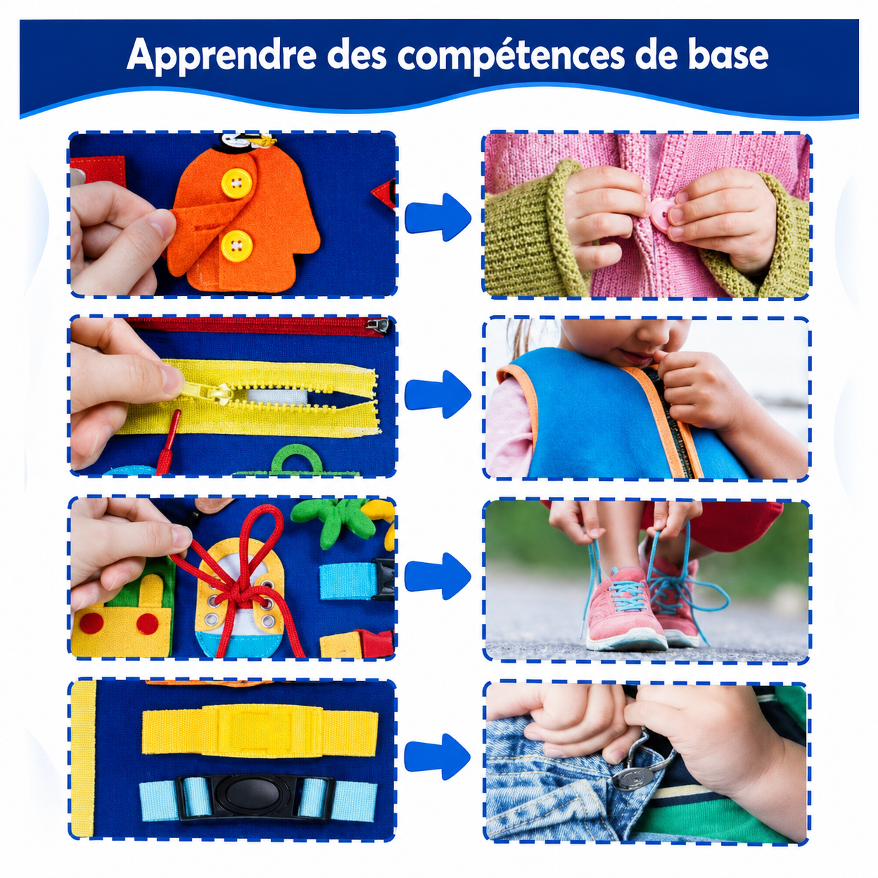 Livre Educatif Montessori - Jeux d’Apprentissage et Motricité