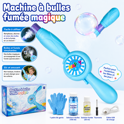 Machine à Bulles Electrique avec Effet Fumée pour Enfants